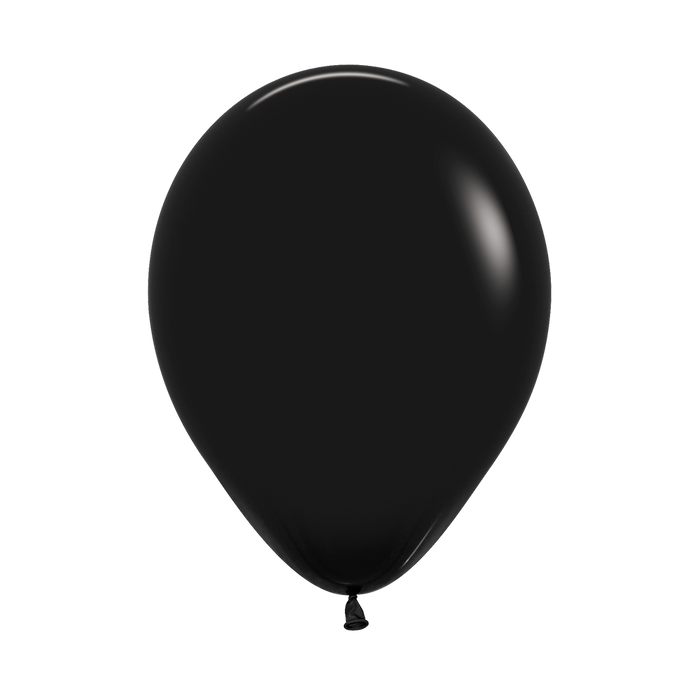 Globo Negro Fashion R12 x 12 Unidades Sempertex