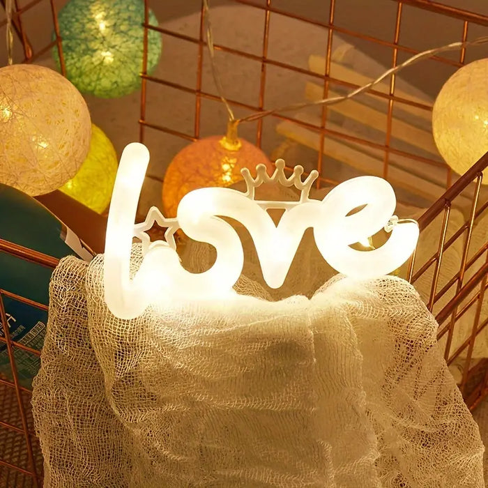 Letrero Luz led Calida Love x 1 Unidad