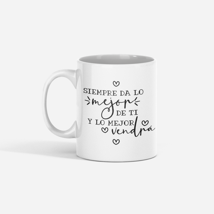 Mug Frase Motivadora 11 Oz Ref. 69 x 1 Unidad