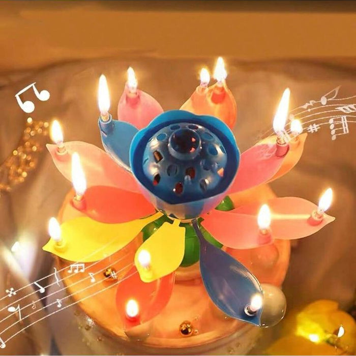 Vela Musical Giratoria For De Loto x 1 Unidad