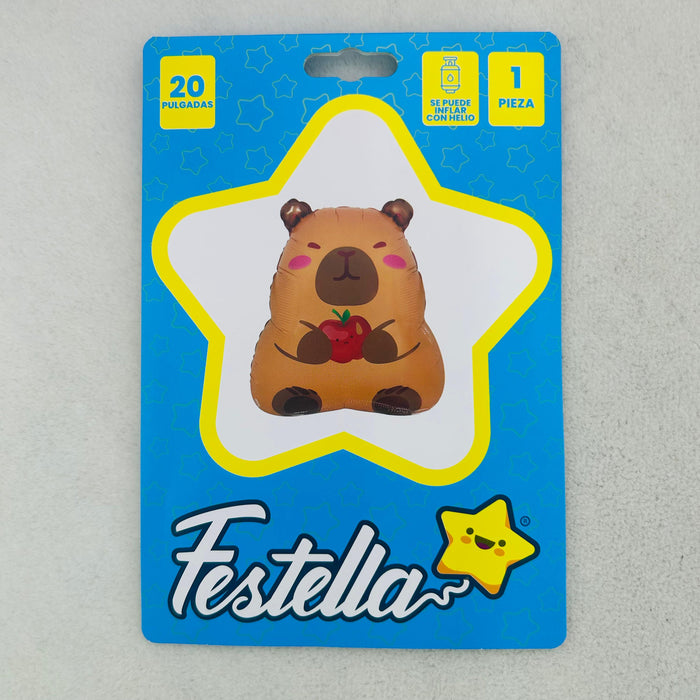 Globo Foil Capibara Manzana 20" x 1 Unidad