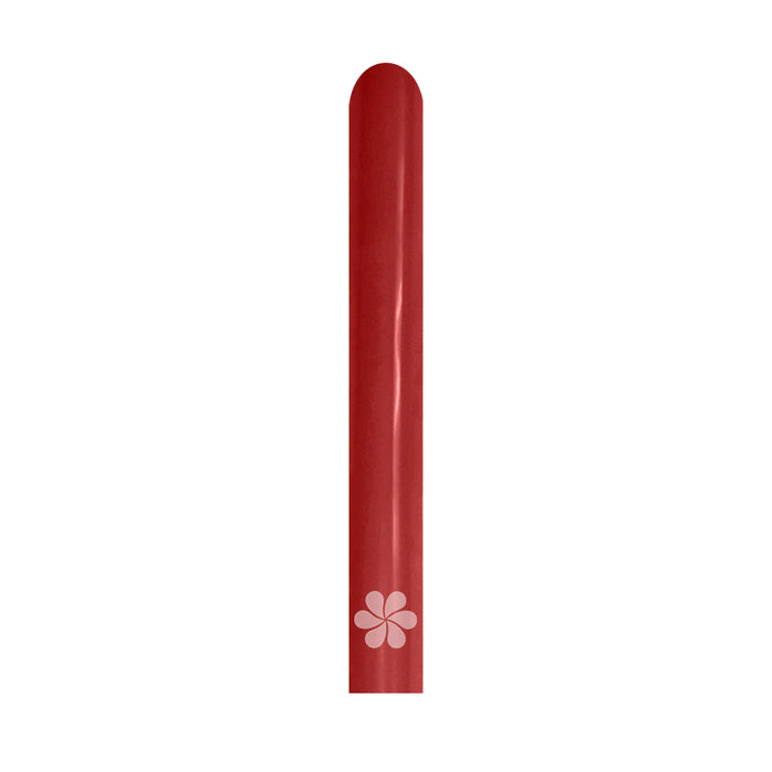 Globo Rojo Cristal Reflex Tubito 260 x 50 Unidades Sempertex
