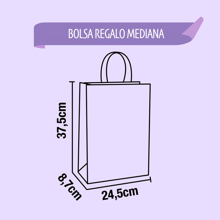 Bolsa Regalo Corbatin Mediana x 1 Unidad