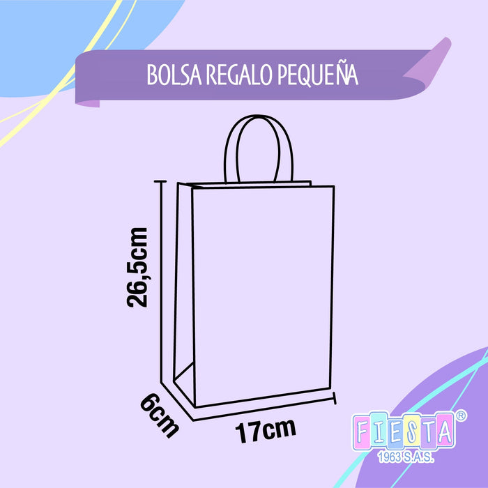 Bolsa Regalo Pequeña Para el mejor Papa x 1 Unidad