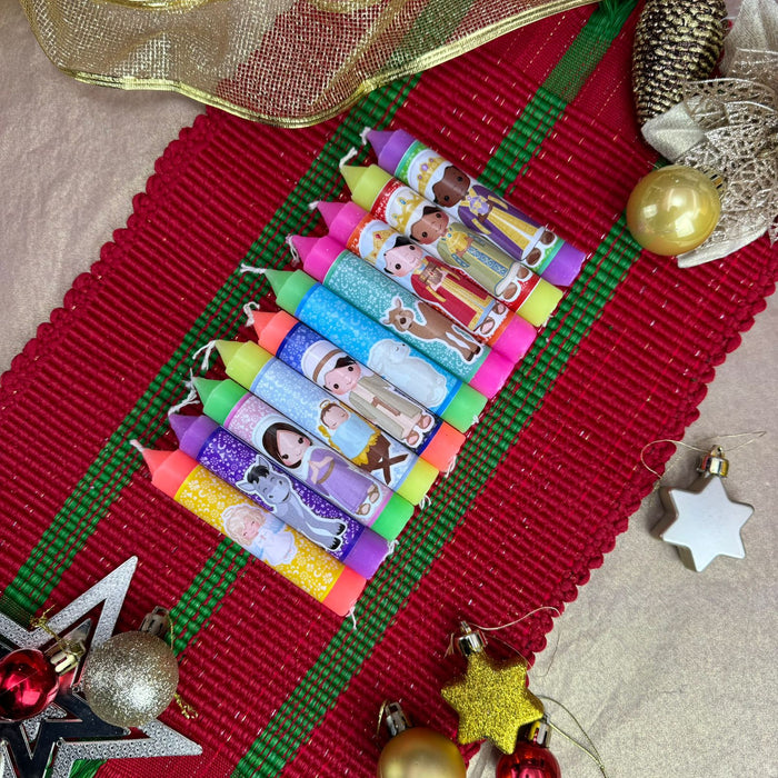 Velitas Pesebre Neon Referencia 1 x 10 Unidades