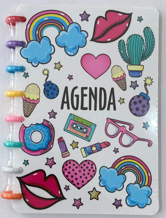 Cuaderno Agenda Argollada Arcoíris Love X 1