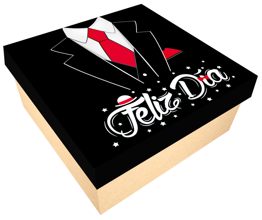 Caja 30 x 30 Feliz Dia Corbata x 1 Unidad