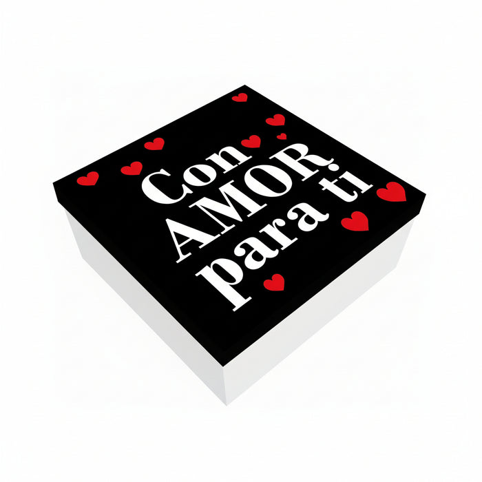 Caja 30 x 30 Premium Con Amor Para Ti x 1 Unidad