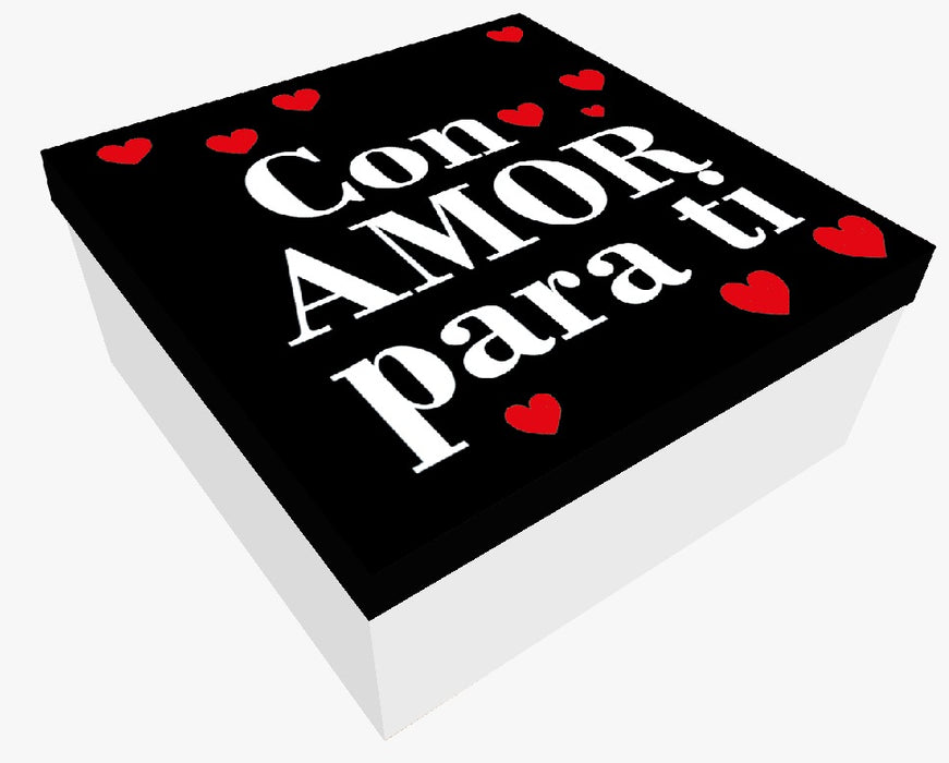 Caja 30 x 30 Premium Con Amor Para Ti x 1 Unidad