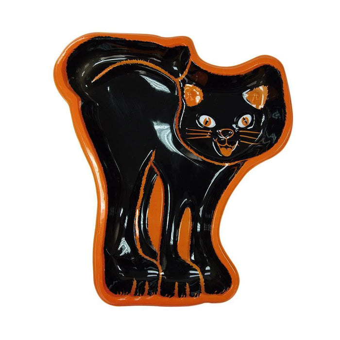 Bandeja Plástico Gato Halloween X 1 Unidad Sempertex