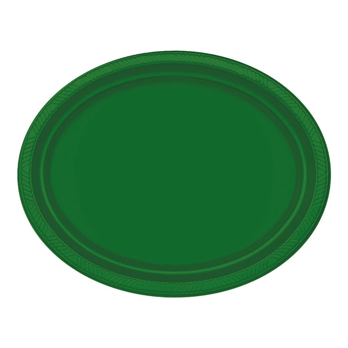 Bandeja Deluxe Oval Verde Esmeralda x 5 Unidades Sempertex