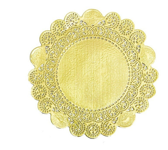 Blonda Dorada de Papel 20 CM X 6 Unidades