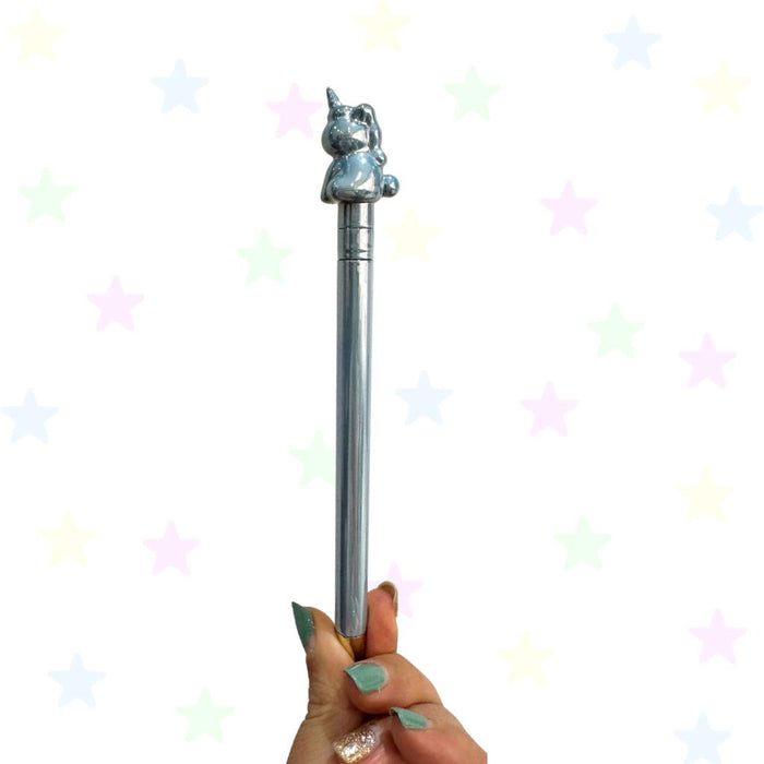 Esfero Metalizado 0.7 mm Unicornio Azul con Puntero