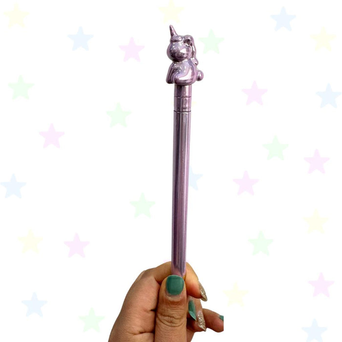 Esfero Metalizado 0.7 mm Unicornio Rosa con Puntero