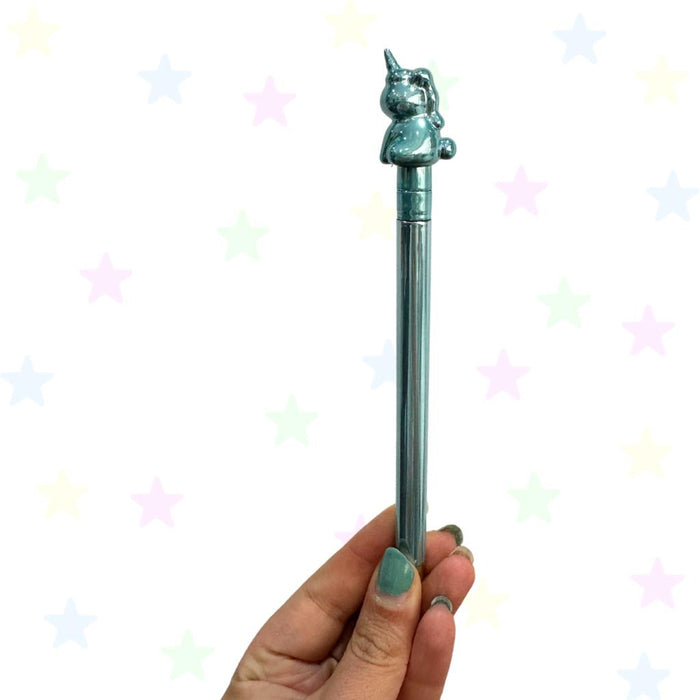 Esfero Metalizado 0.7 mm Unicornio Verde con Puntero