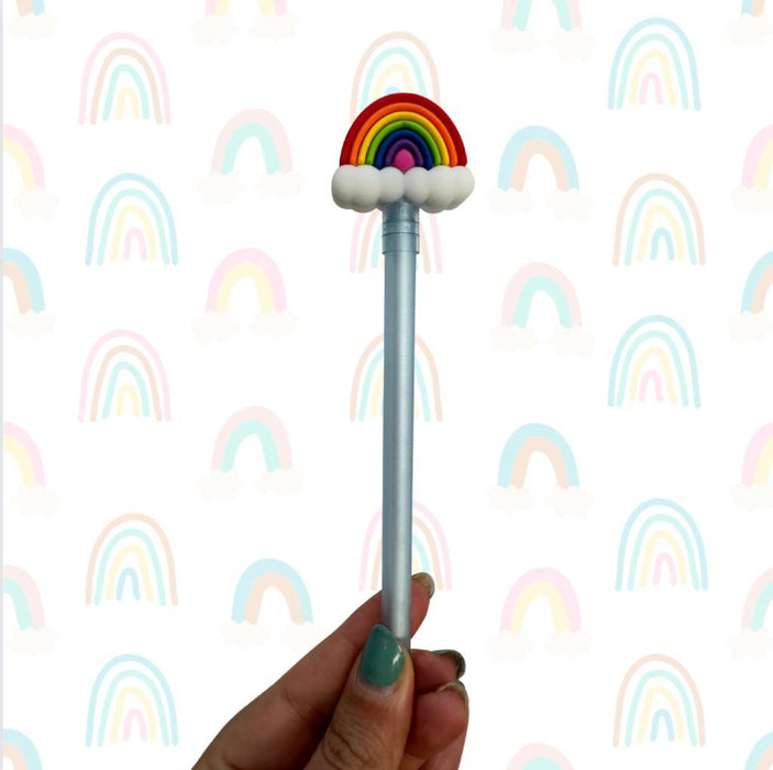 Esfero Borrable con borrador Punta Fina 0.5 mm Arcoiris Azul X 1