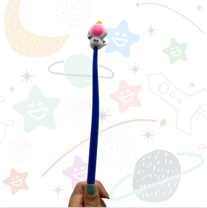 Esfero micro punta 0.5 MM Flexible Astronauta Rosa X 1