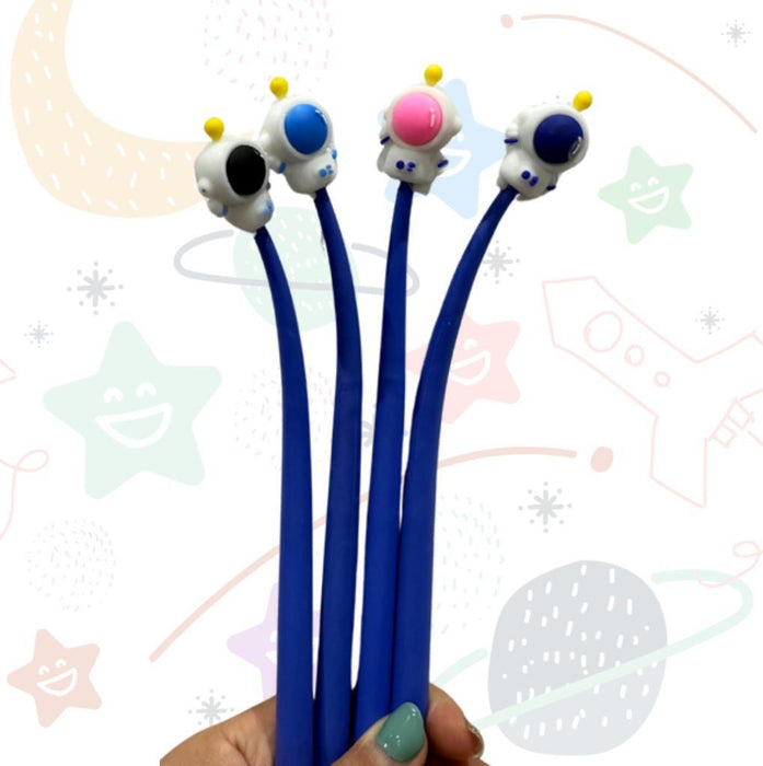 Esfero micro punta 0.5 MM Flexible Astronauta Rosa X 1