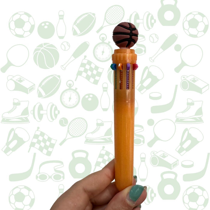 Esfero 10 minas Multicolor Balon de Basquet X 1