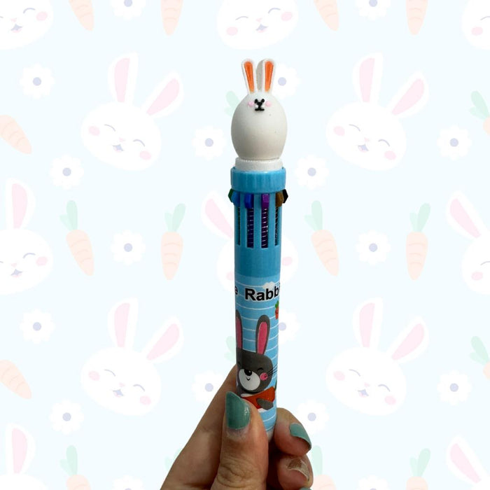 Esfero 10 minas Multicolor Conejo Azul X 1