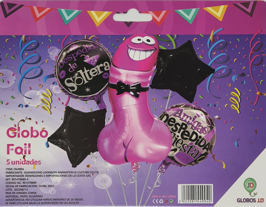Bouquet de Globos Despedida de Soltera X 5 Piezas Ref 5