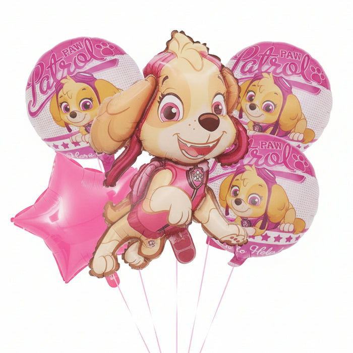 Bouquet de Globos  Paw Patrol Skye 5 Piezas Ref.2