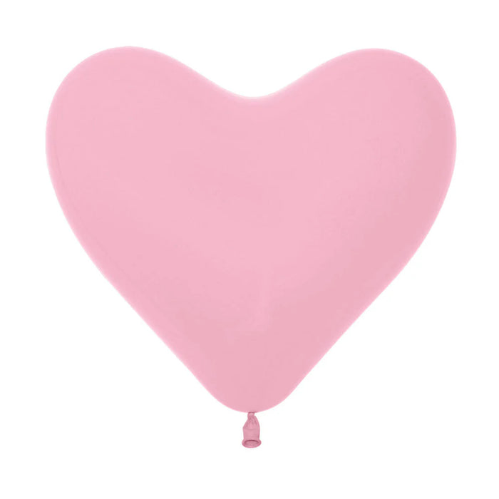 Globo Corazon Rosado Fshion 16" x 50 Globos Sempertex