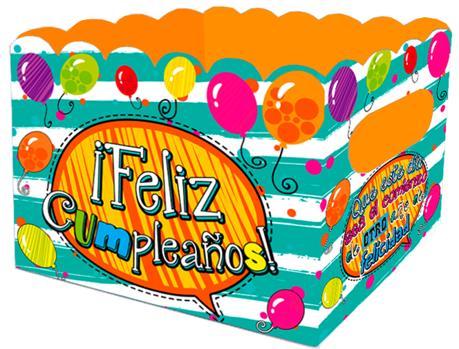 Caja Ancheta Grande Feliz Cumpleaños x 1 unidad