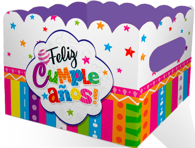 Caja Ancheta Grande Feliz Cumpleaños x 1 unidad