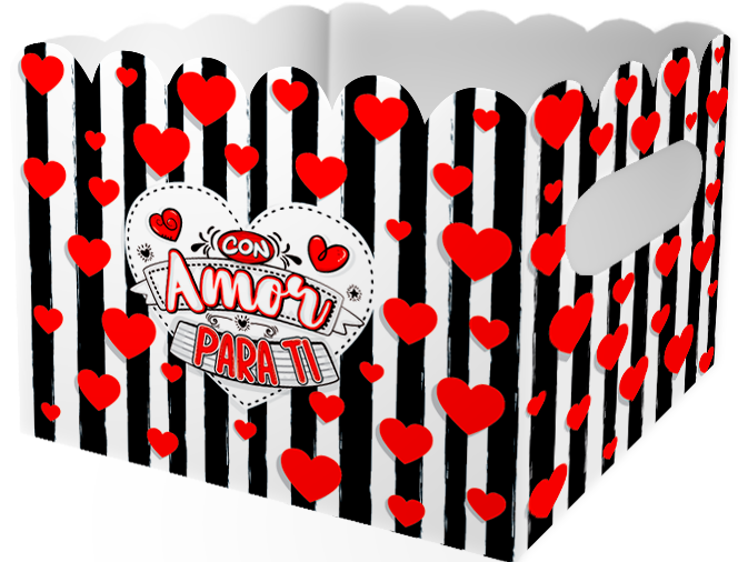 Caja Ancheta Grande Con Amor Para Ti x 1 unidad