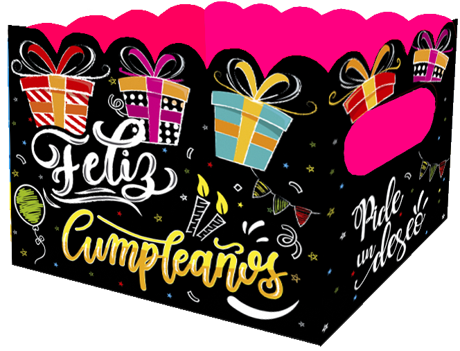 Caja Ancheta Grande Feliz Cumpleaños x 1 unidad