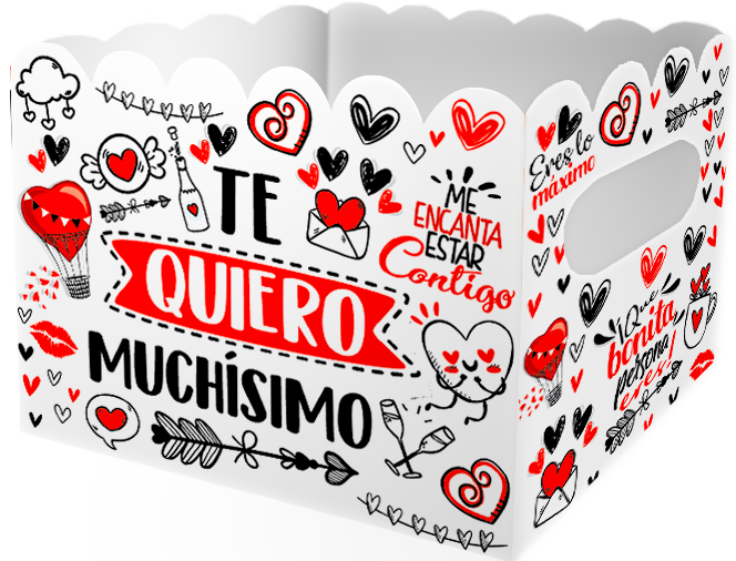 Caja Ancheta Grande Te Quiero Muchisimo x 1 unidad
