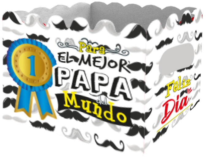 Caja Ancheta Grande Para el mejor Papa x 1 unidad