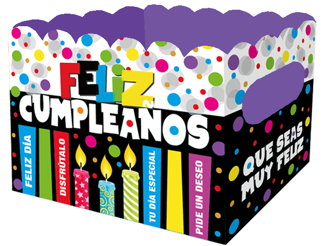 Caja Ancheta Grande Feliz Cumpleaños x 1 unidad