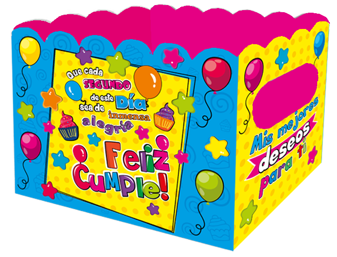 Caja Ancheta Grande Feliz Cumpleaños x 1 unidad