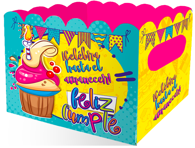 Caja Ancheta Grande Feliz Cumpleaños x 1 unidad