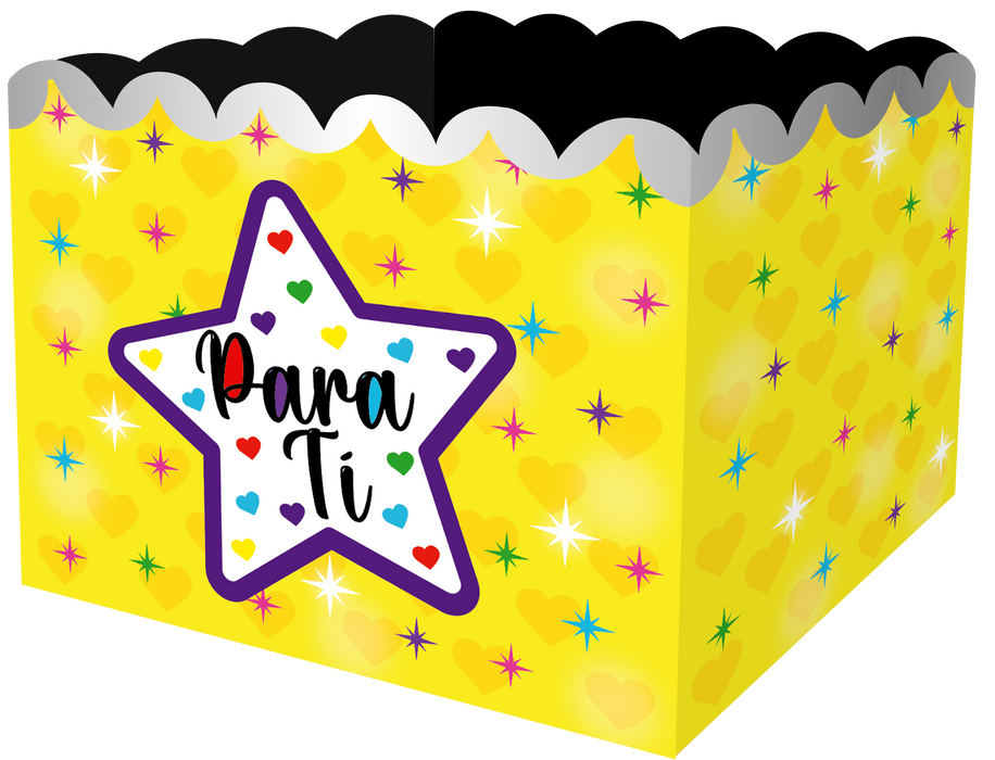 Caja Ancheta Grande Amarilla  x 1 unidad