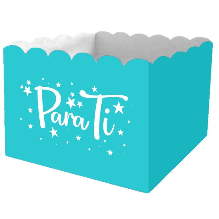 Caja Ancheta Grande Premium Aguamarina x 1 unidad