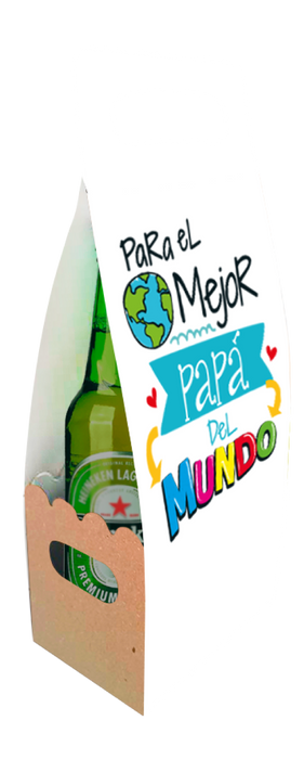 Caja Canasta Para el mejor Papá x 1 Unidad