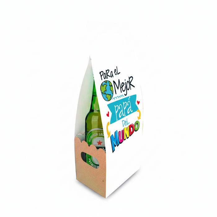 Caja Canasta Para el mejor Papá x 1 Unidad