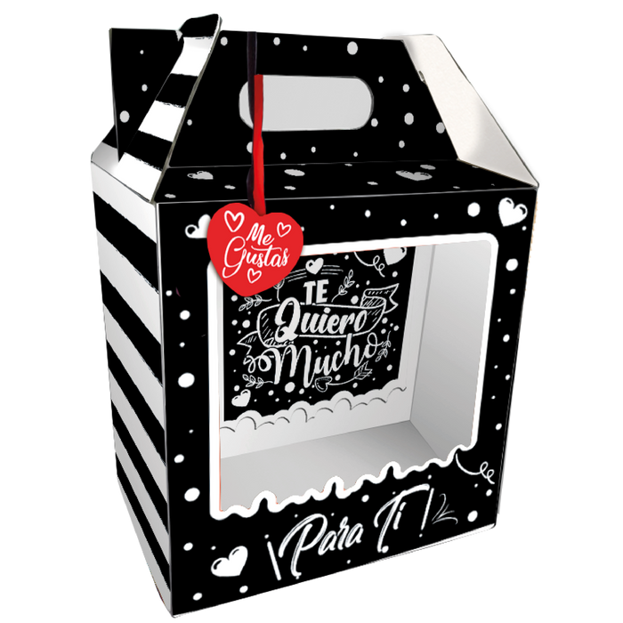 Caja Feliz Mediana Negra x 1 unidad