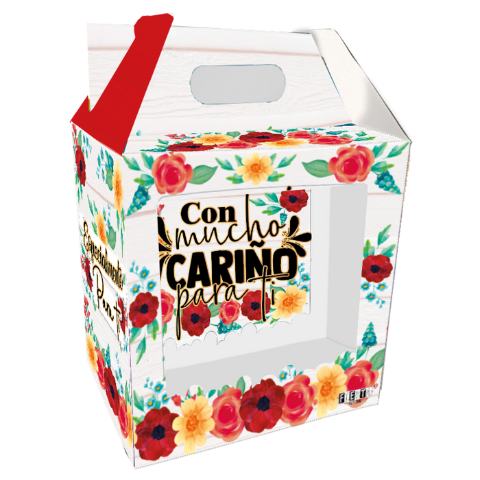 Caja Feliz Mediana Con Mucho Cariño Para Ti x 1 Unidad