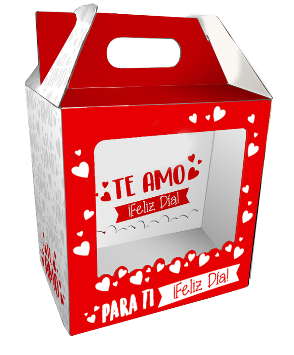 Caja Feliz Mediana Te Amo Feliz Dia x 1 Unidad