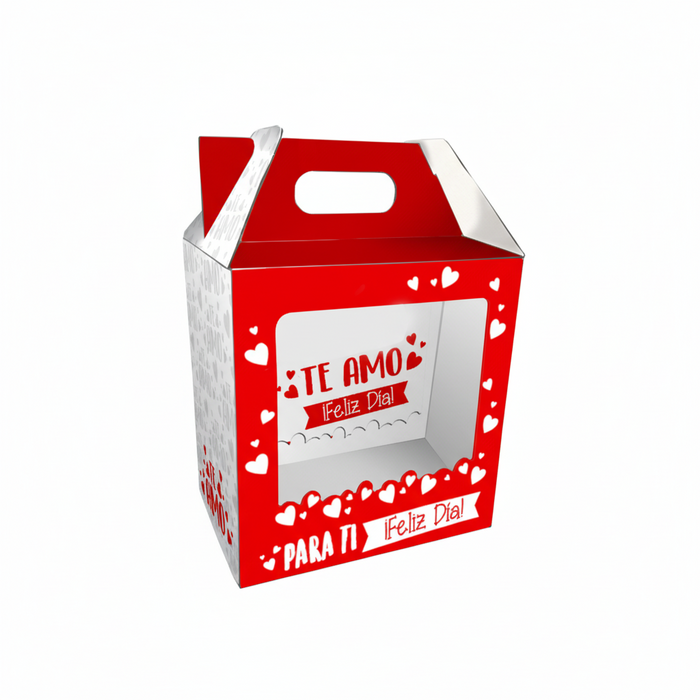 Caja Feliz Mediana Te Amo Feliz Dia x 1 Unidad