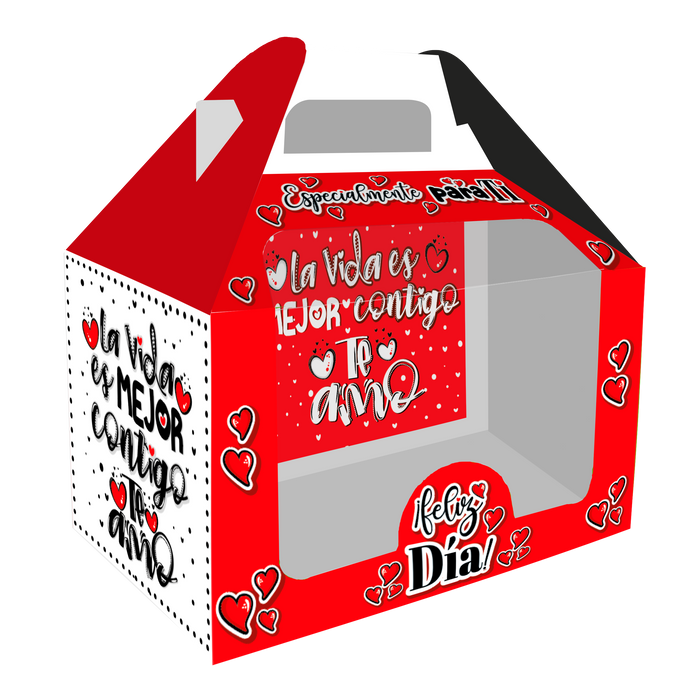 Caja Feliz Pequeña Acetato Especialmente Para Ti x 1 Unidad