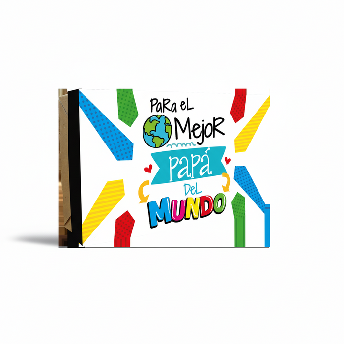 Caja Obsequio Grande Para el mejor Papá  x 1 Unidad