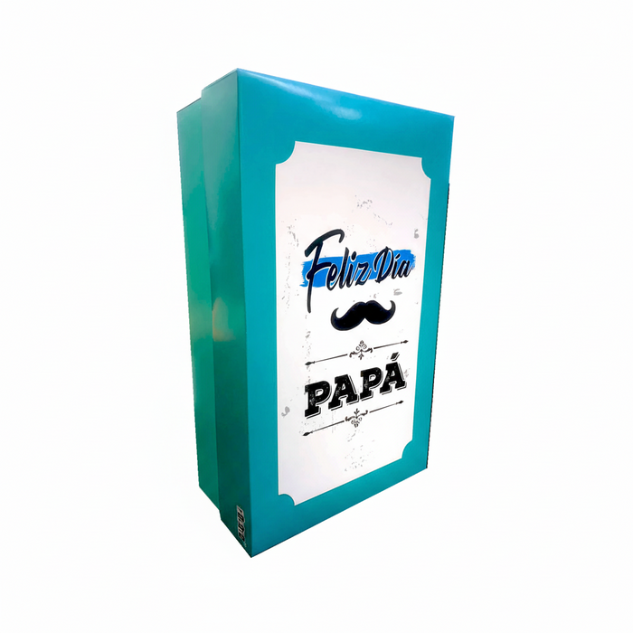 Caja Obsequio Feliz dia papa Mostacho x 1 Unidad