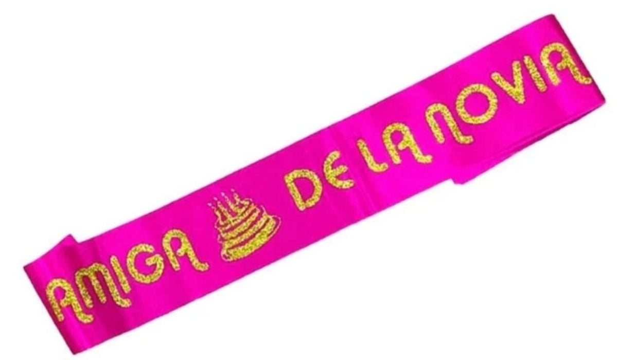 Cinta Amiga de la Novia Fucsia X Unidad