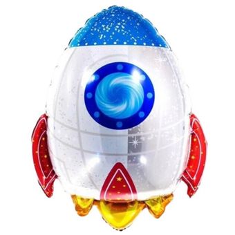 Globo Metalizado Cohete Espacial 27" Festella