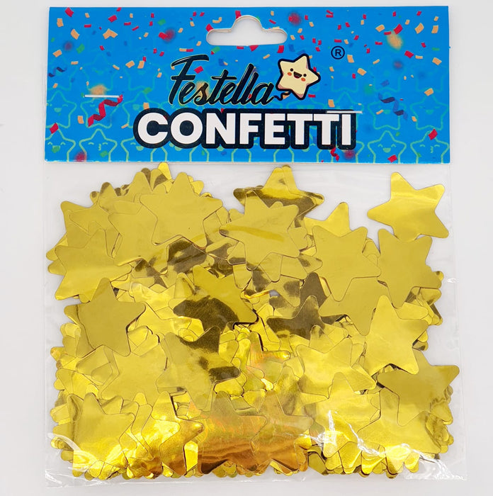 Confetti Estrella Para Globo Dorado